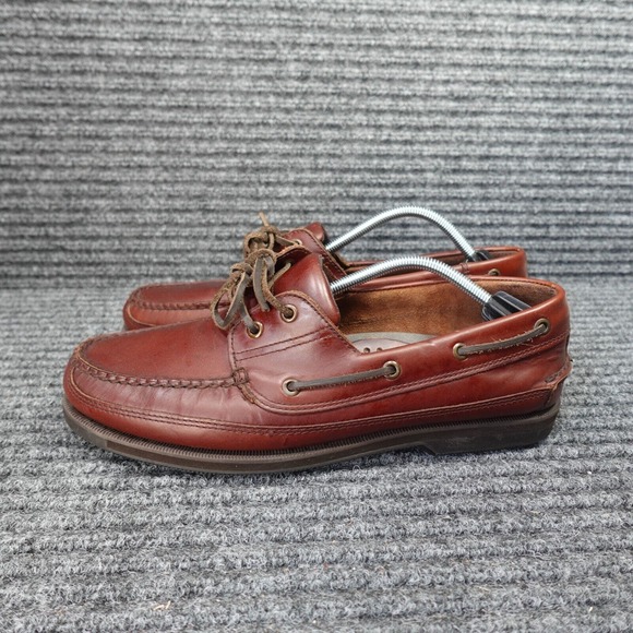 Bass Shoes Mens 12 W Brown Harry Leather Casual Lace Up Loafer main image 13